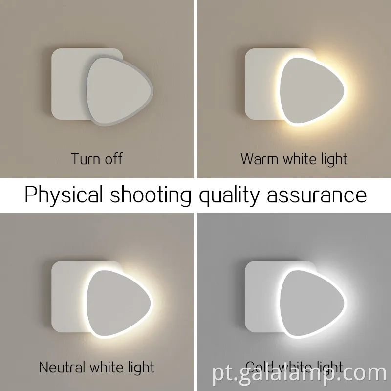 Iluminação de parede minimalista moderna para decoração de casa chique